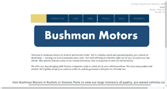 Desktop Screenshot of bushmanmotors.com