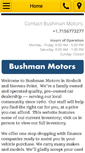 Mobile Screenshot of bushmanmotors.com